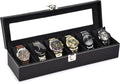 Watch organizer holder Case for 6 Watches (Black)